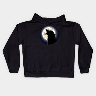 Wolf and Moon Kids Hoodie